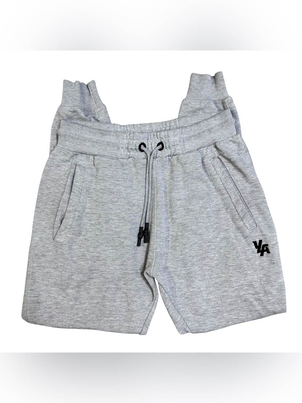 YoungLA Men's Medium Pump Cover Joggers Sweatpants Gray Athletic Gym Drawstring